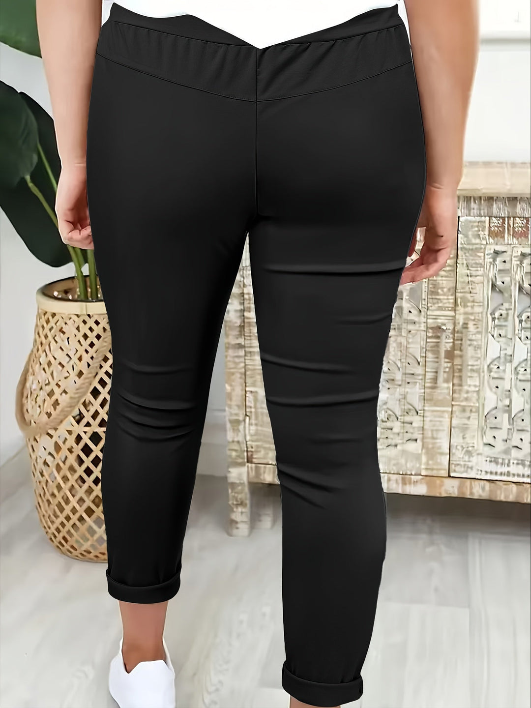 BEAUMONT NICE | PANTALON SLIM CLASSIQUE À CORDON POUR FEMMES