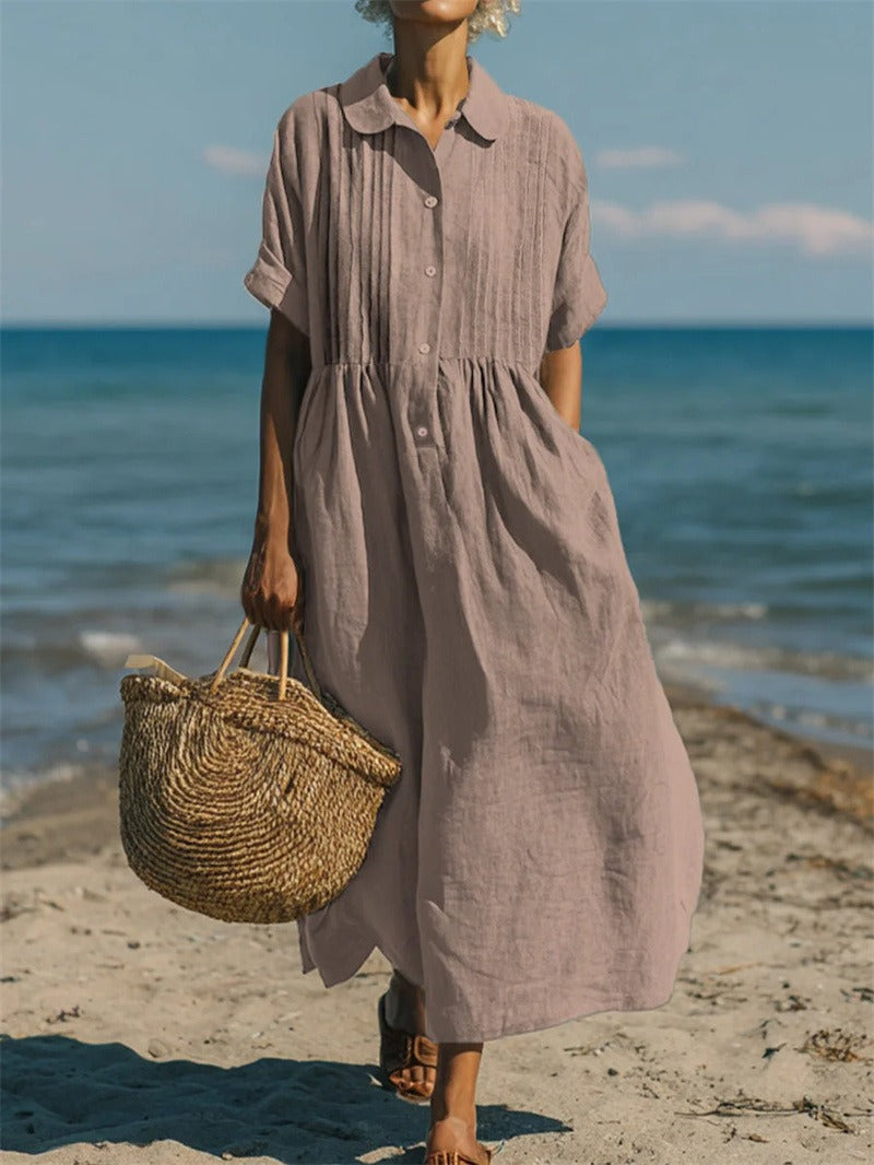 BEAUMONT NICE | ROBE EN LIN ÉLÉGANTE POUR FEMMES