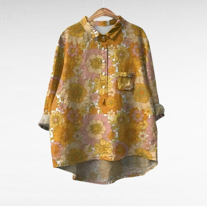 BEAUMONT NICE | BLOUSE FLEURS COLORÉES POUR FEMMES