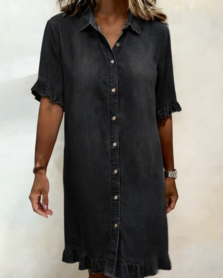 BEAUMONT NICE | ROBE MIDI EN DENIM MODERNE POUR FEMME