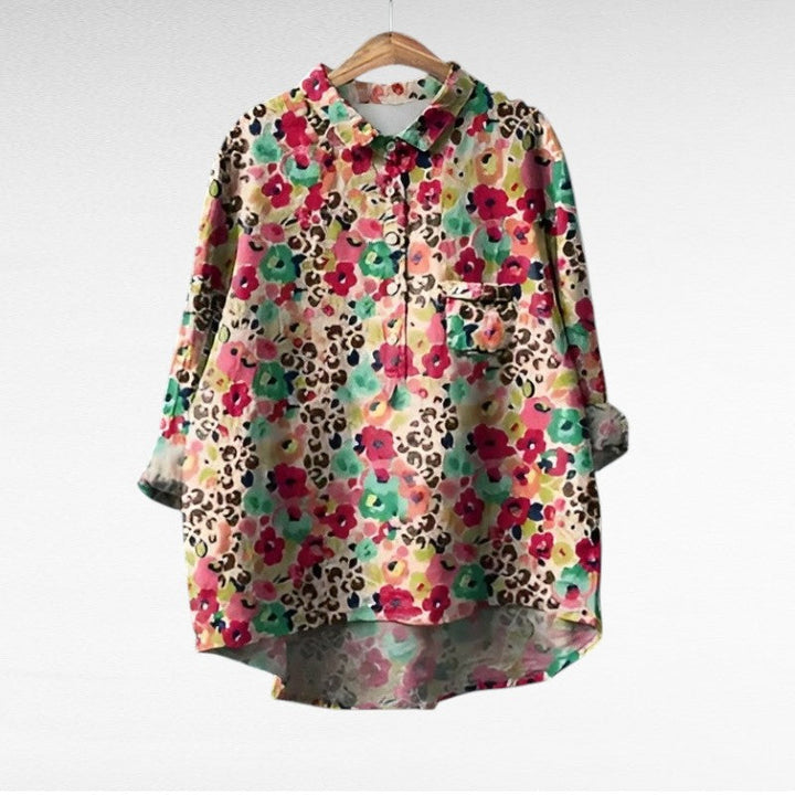 BEAUMONT NICE | BLOUSE FLEURS COLORÉES POUR FEMMES