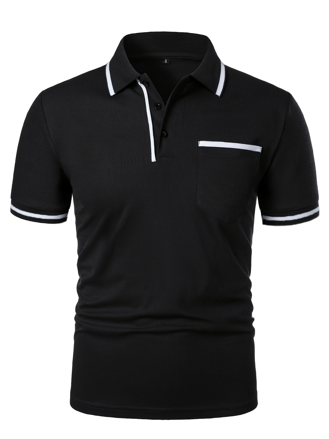 STRIPED KNIT POLO FOR MEN