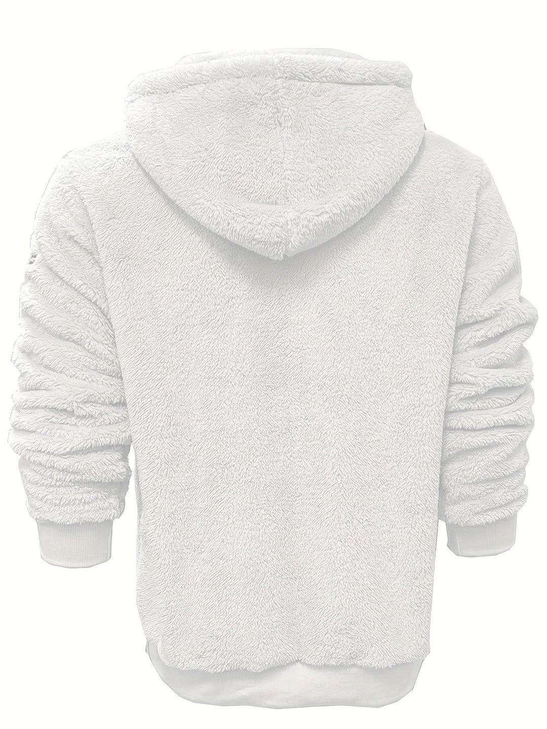 PLUSH HOODED ZIP HOODIE FOR MEN
