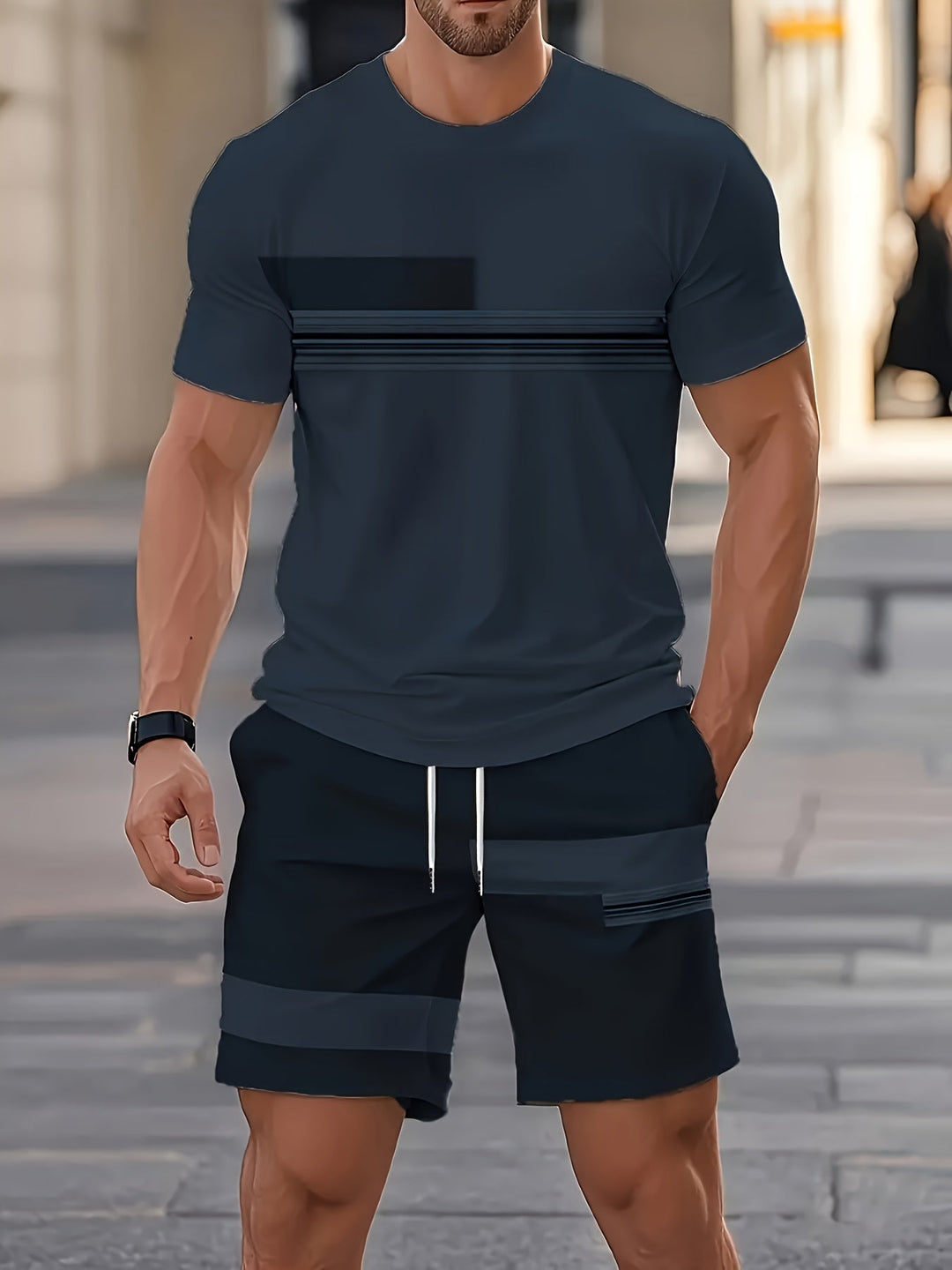 PRINTED OUTFIT SET FOR MEN