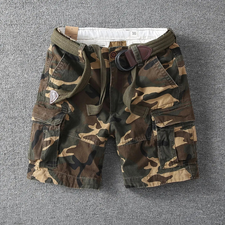 COTTON CARGO SHORTS FOR MEN