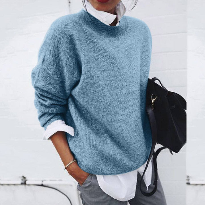 BEAUMONT NICE | PULL CLASSIQUE À COL ROND POUR FEMMES