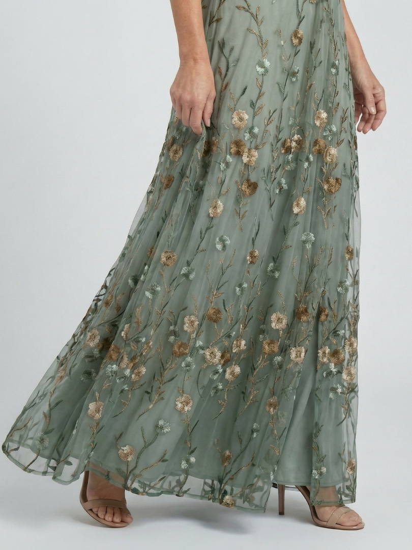 BEAUMONT NICE | ROBE MIDI CHIC EN MOUSSELINE POUR FEMME