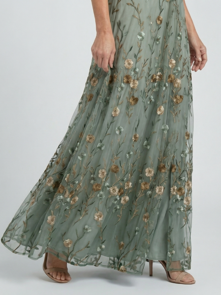 BEAUMONT NICE | ROBE MIDI CHIC EN MOUSSELINE POUR FEMME