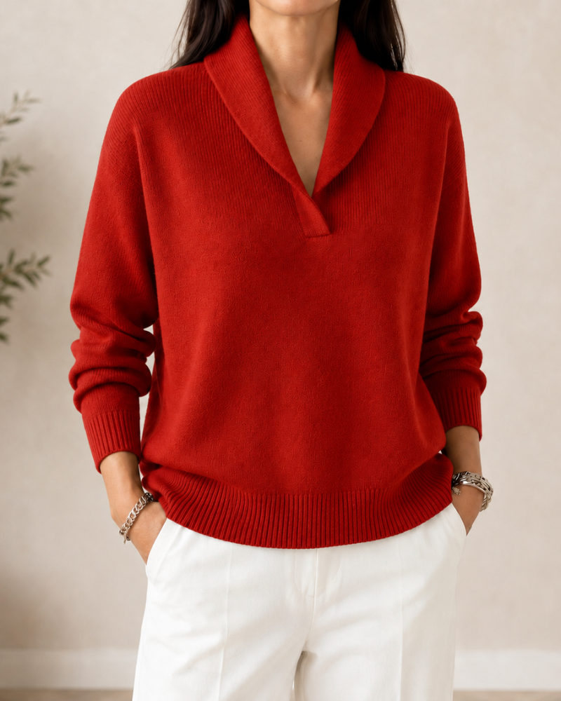 BEAUMONT NICE | PULL V-COL DÉTENDUE POUR FEMMES
