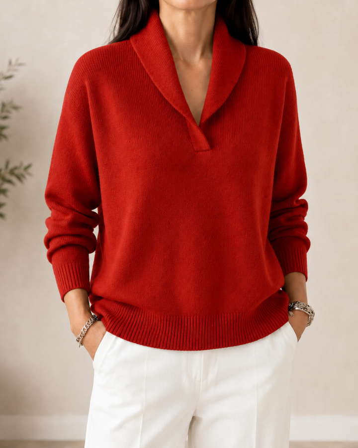 BEAUMONT NICE | PULL V-COL DÉTENDUE POUR FEMMES