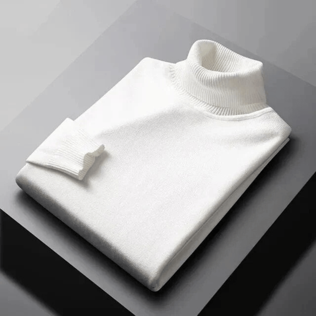 TEXTURED TURTLENECK KNIT FOR MEN