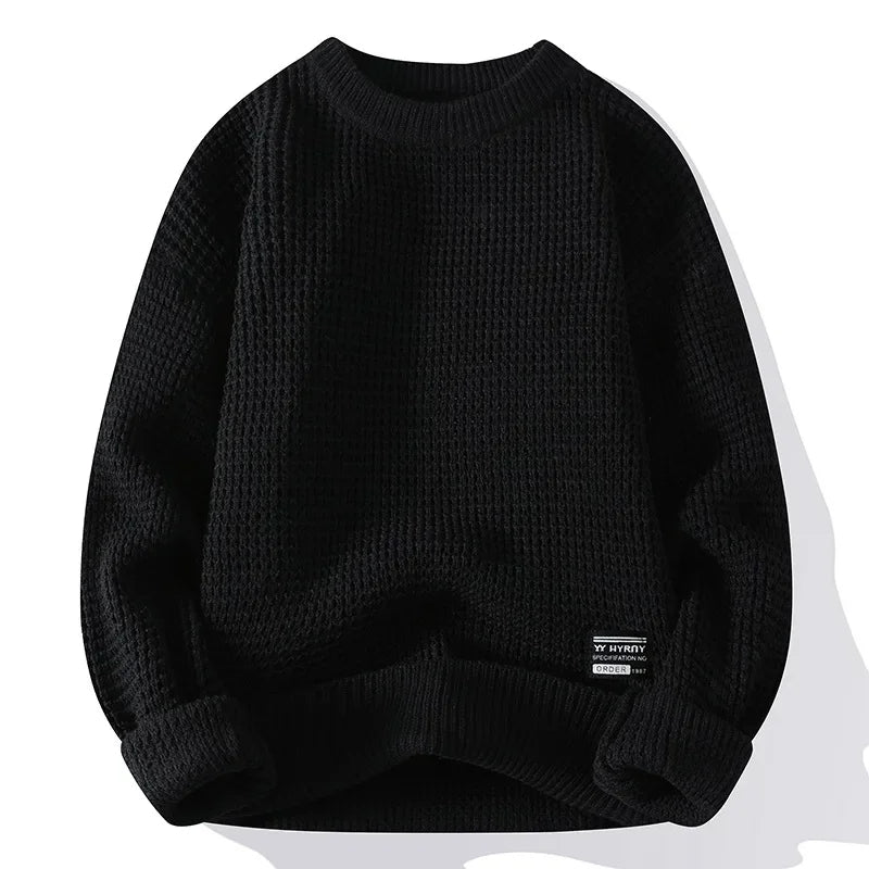 TEXTURED KNIT PULLOVER  FOR MEN