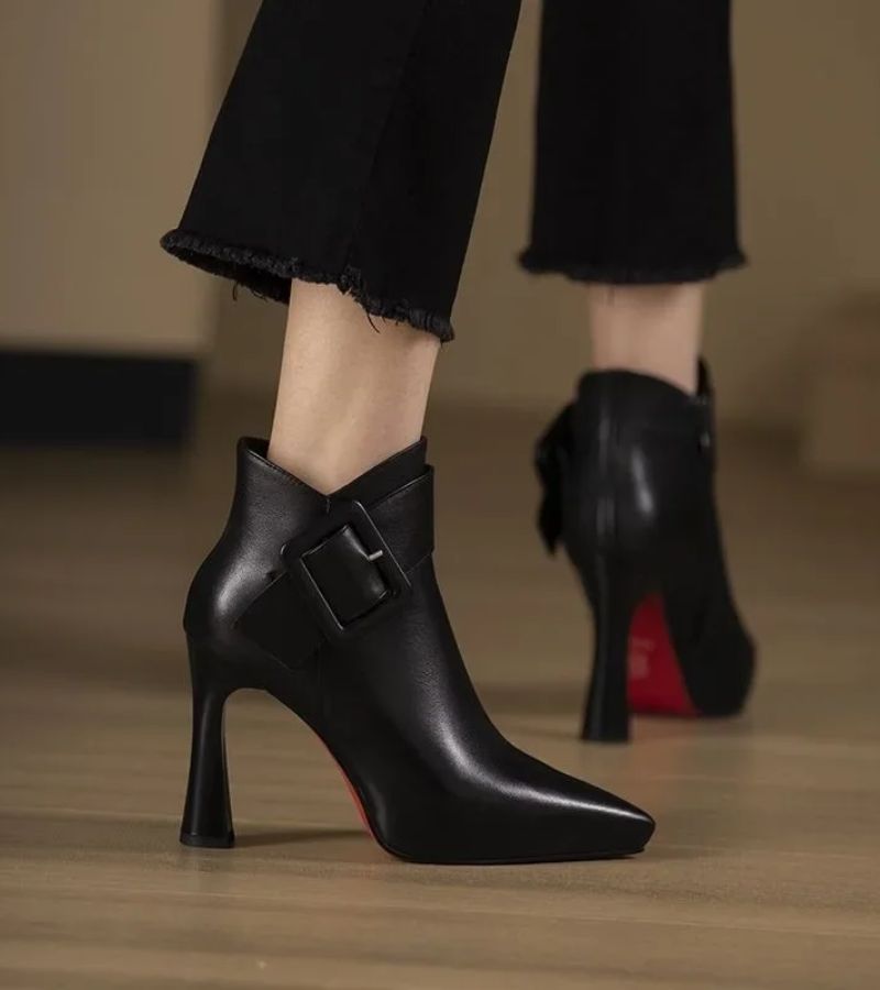 BEAUMONT NICE | BOTTINES À TALON ET BOUCLE POUR FEMMES