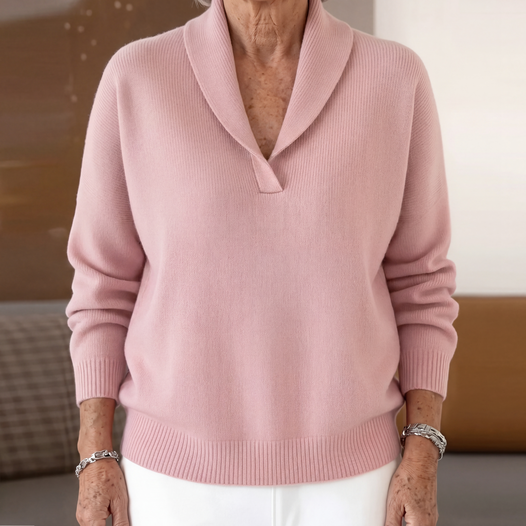 BEAUMONT NICE | PULL AMPLE À COL EN V POUR FEMMES
