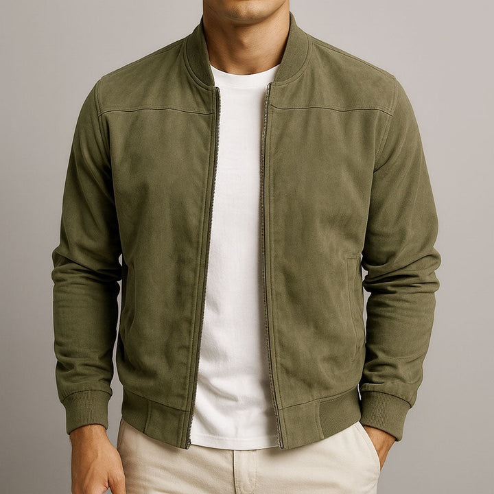 SUEDE EFFECT JACKET FOR MEN