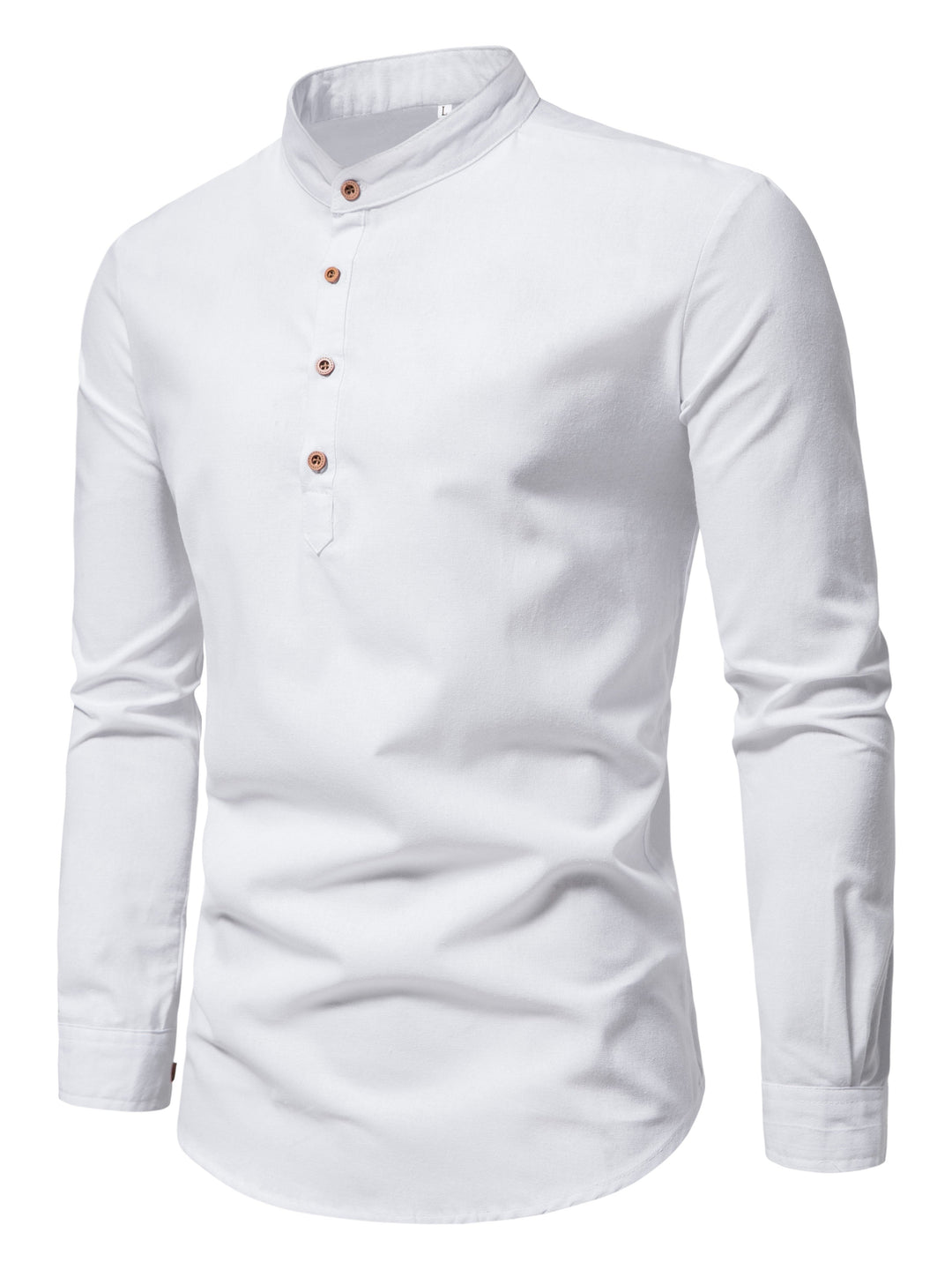 COTTON HALF PLACKET SHIRT FOR MEN