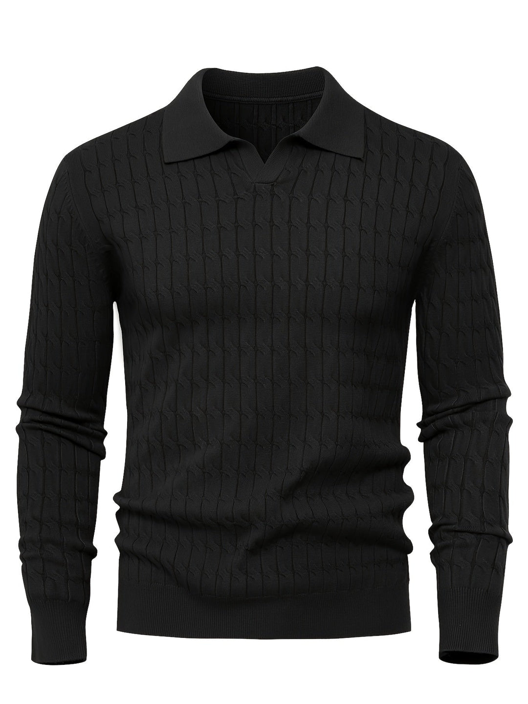 LOOSE POLO SWEATER FOR MEN