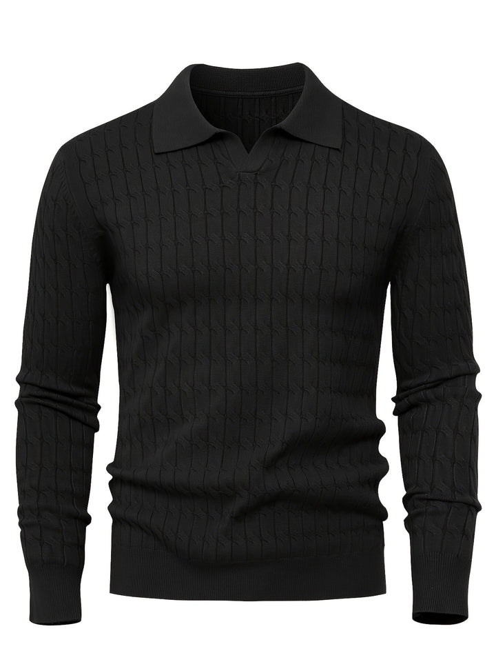 LOOSE POLO SWEATER FOR MEN