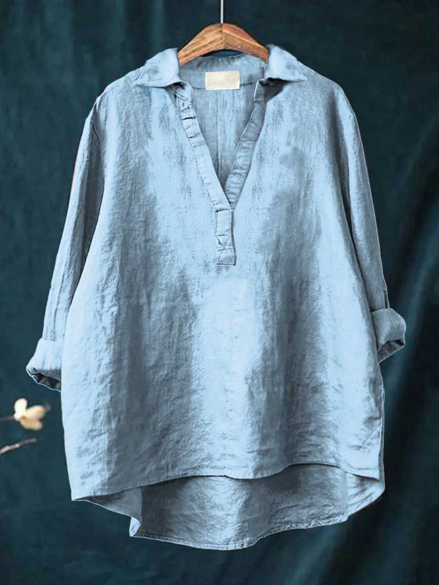 BEAUMONT NICE | BLOUSE COL V POUR FEMMES
