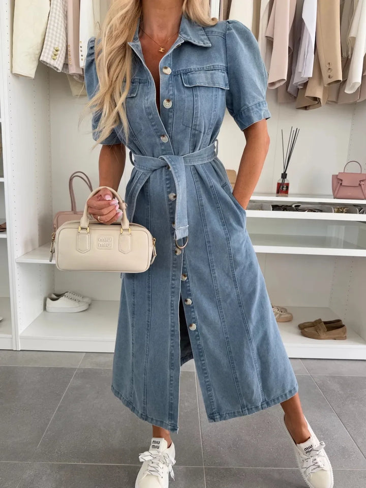 BEAUMONT NICE | ROBE CHEMISE EN DENIM POUR FEMMES