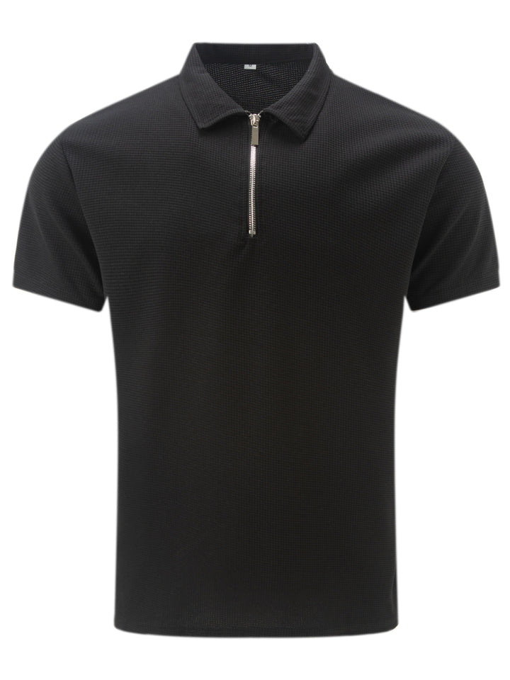 ZIPPER SHORT SLEEVE SHIRT FOR MEN
