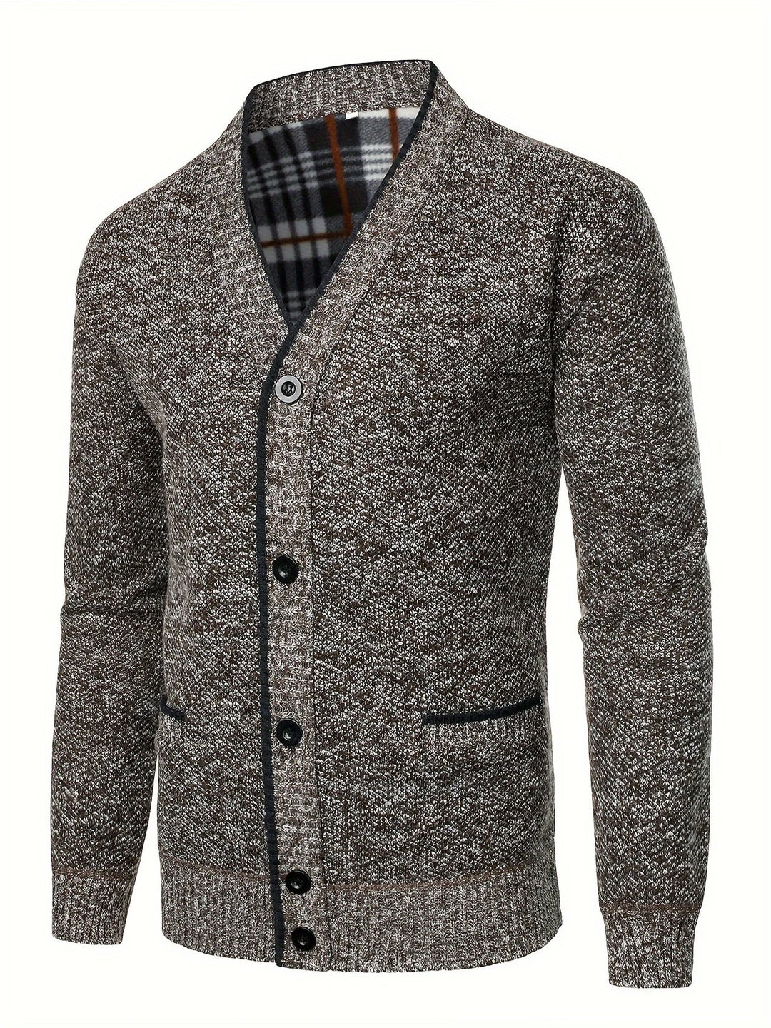 SOLID KNIT CARDIGAN FOR MEN