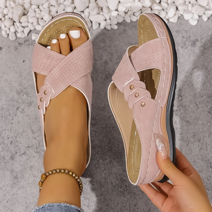 BEAUMONT NICE | SANDALES À TALON COMPENSÉ CHIC POUR FEMMES