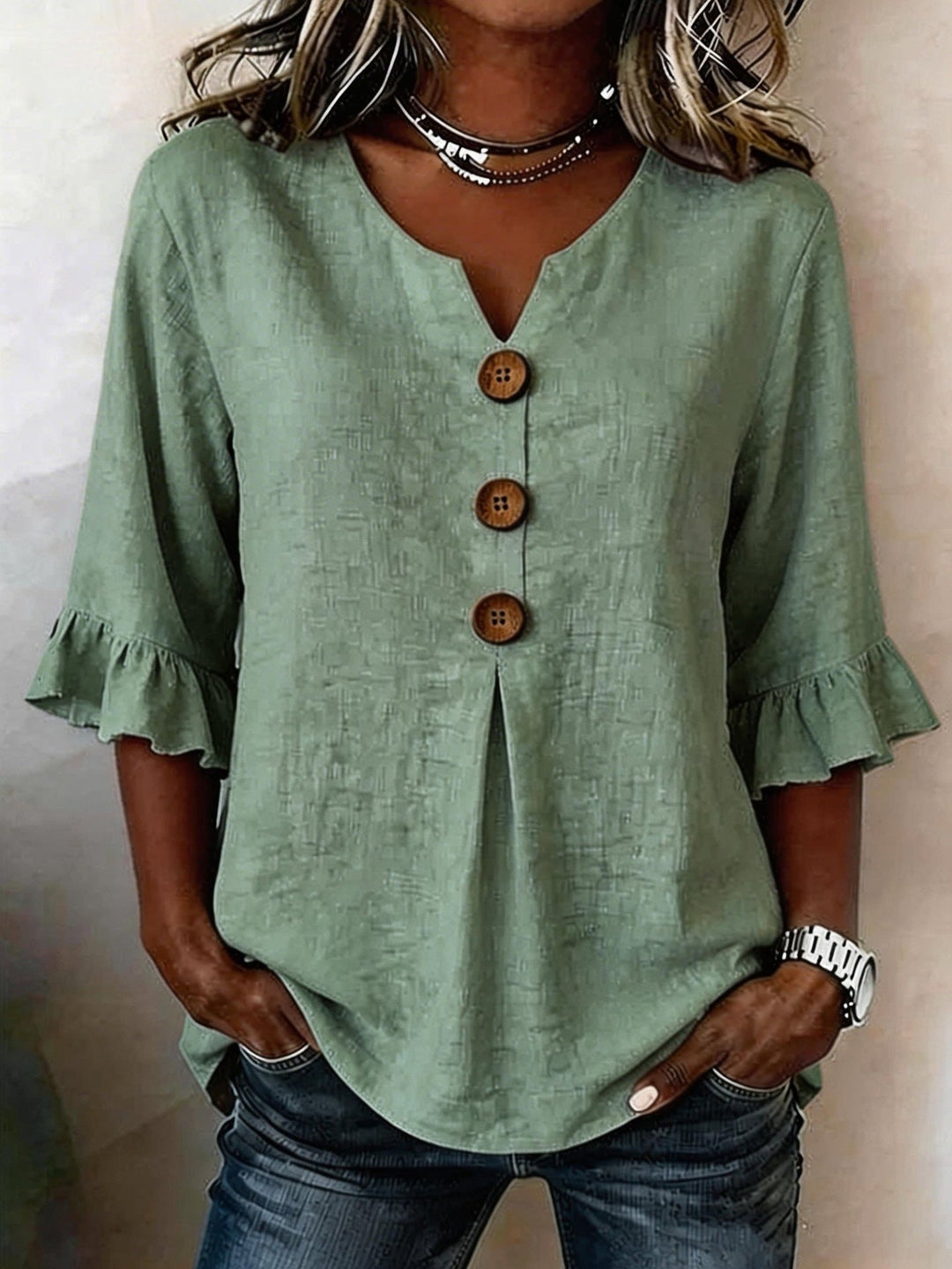 BEAUMONT NICE | BLOUSE À VOLANTS ROMANTIQUE POUR FEMMES