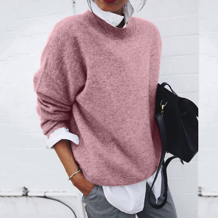 BEAUMONT NICE | PULL CLASSIQUE À COL ROND POUR FEMMES