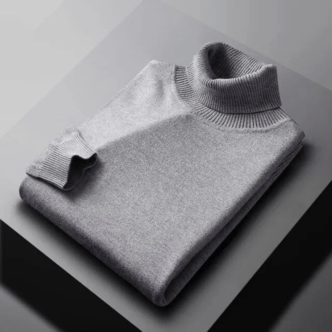 TEXTURED TURTLENECK KNIT FOR MEN