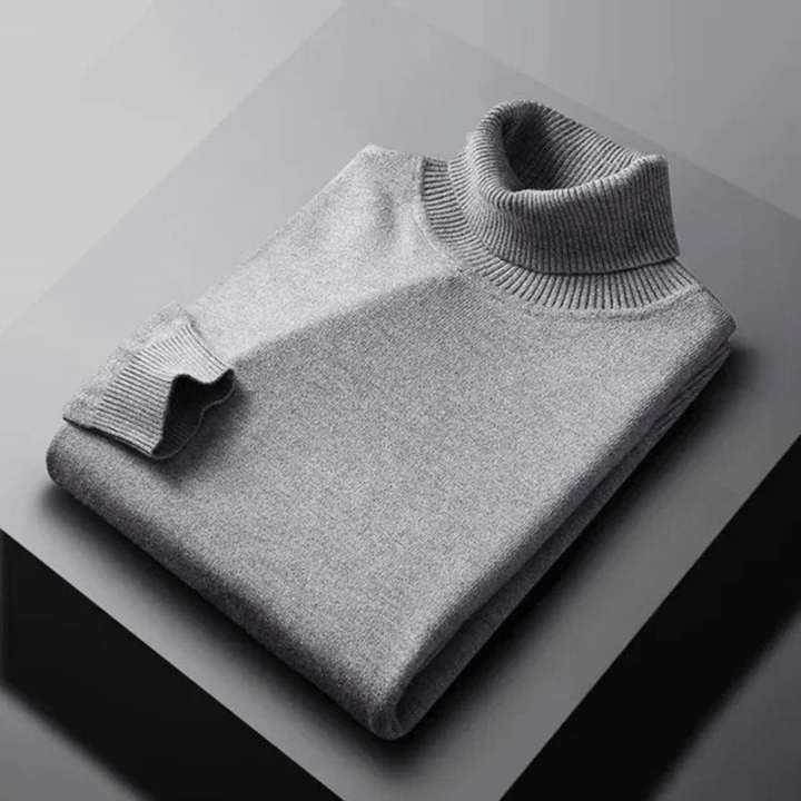 TEXTURED TURTLENECK KNIT FOR MEN