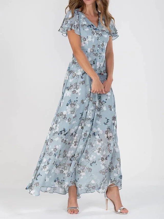 BEAUMONT NICE | ROBE MAXI FLORALE ÉTÉ POUR FEMMES