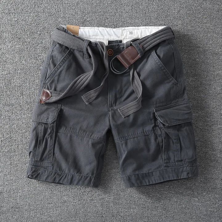 COTTON CARGO SHORTS FOR MEN