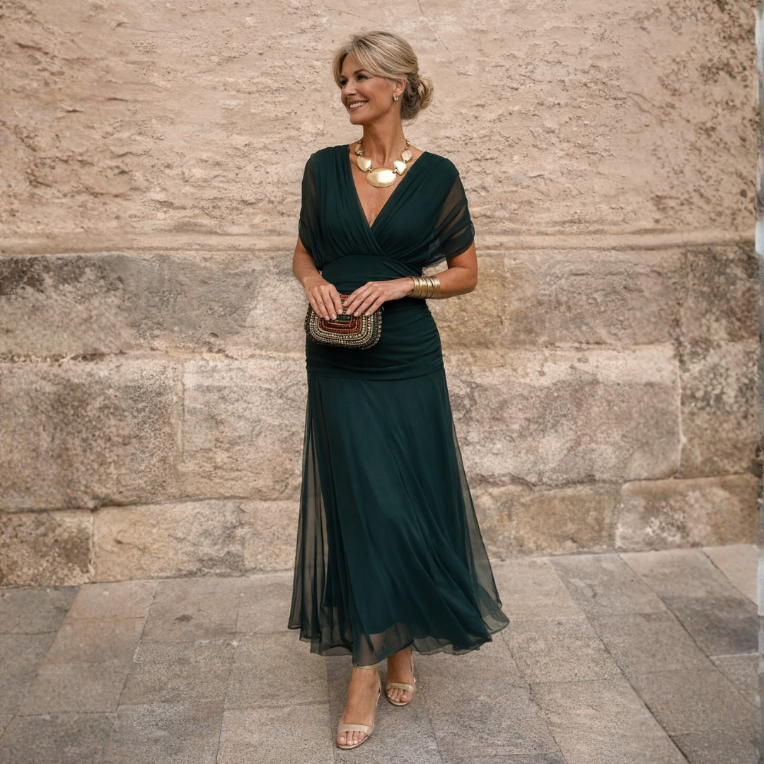 BEAUMONT NICE | ROBE DE SOIRÉE EN MERVEILLE DRAPÉE POUR FEMMES