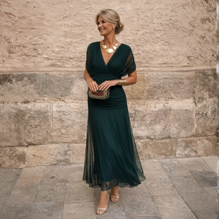 BEAUMONT NICE | ROBE DE SOIRÉE EN MERVEILLE DRAPÉE POUR FEMMES