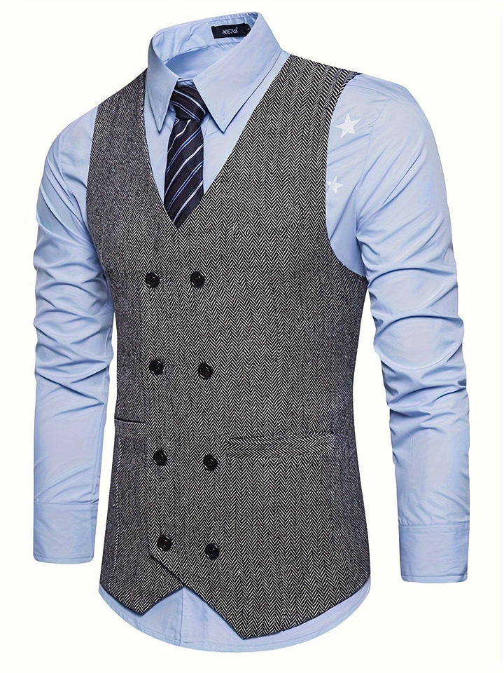 V-NECK WAISTCOAT FOR MEN