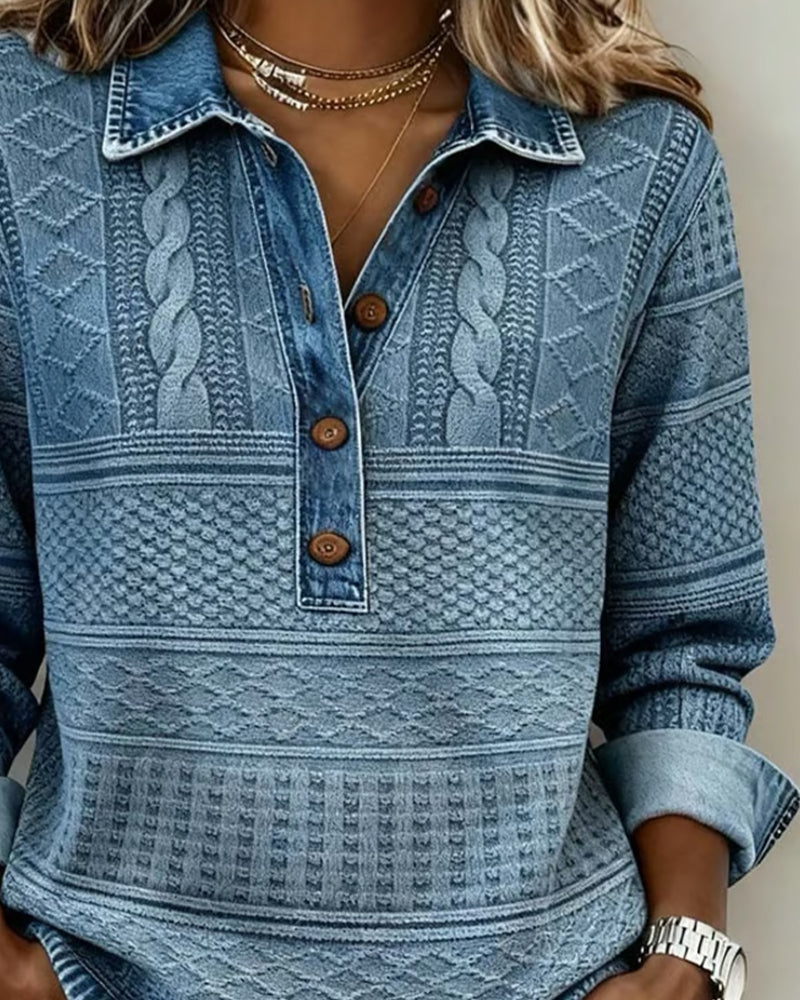 BEAUMONT NICE | CHEMISE EFFET DENIM POUR FEMME