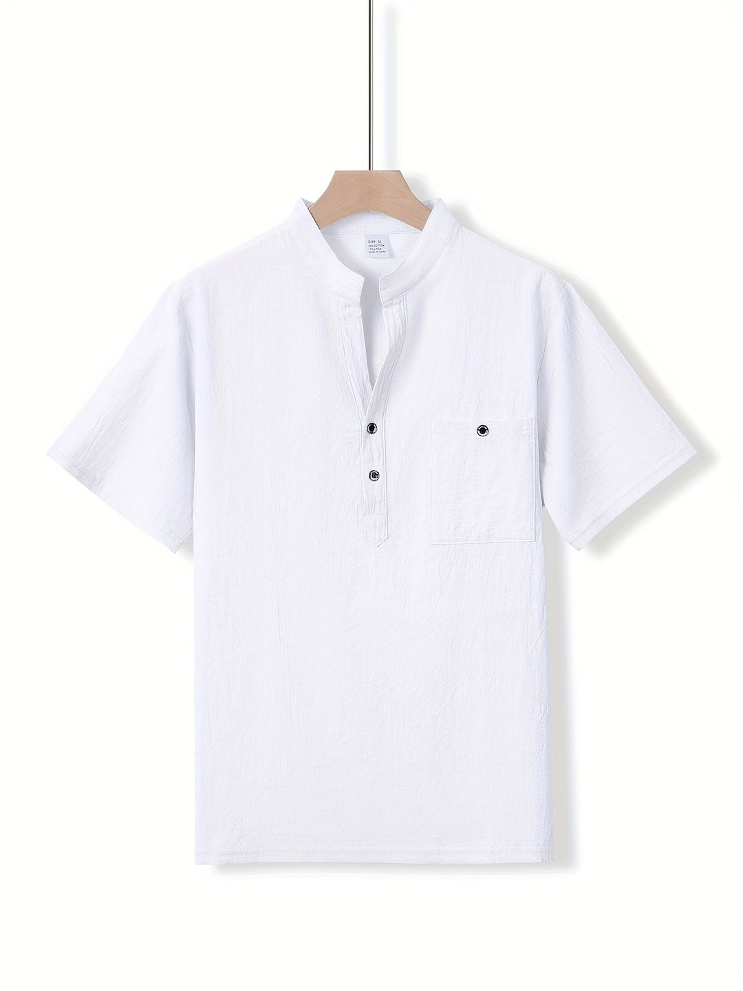 HENLEY COTTON SHIRT FOR MEN