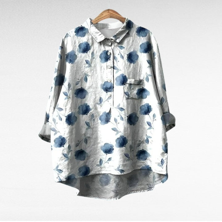 BEAUMONT NICE | BLOUSE FLEURS GRAPHIQUES POUR FEMMES