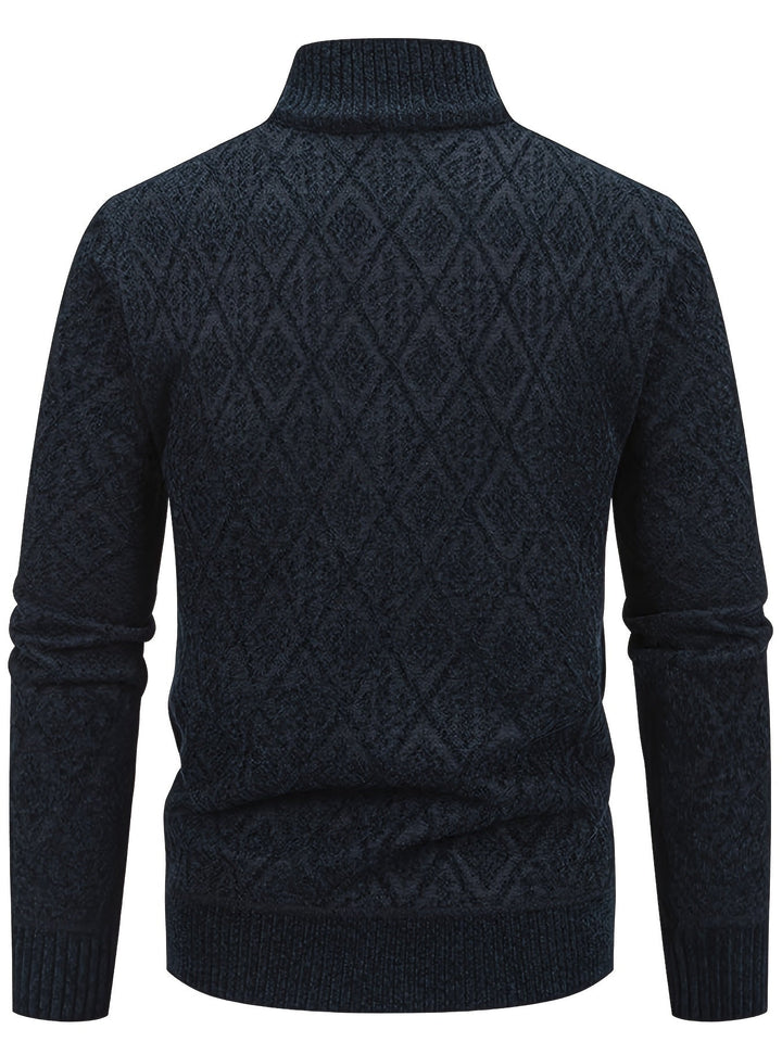 GEOMETRIC KNIT CARDIGAN FOR MEN