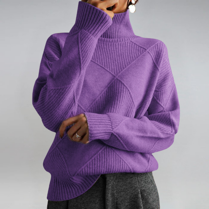BEAUMONT NICE | PULL COL ROLÉ DÉTENDUE POUR FEMMES