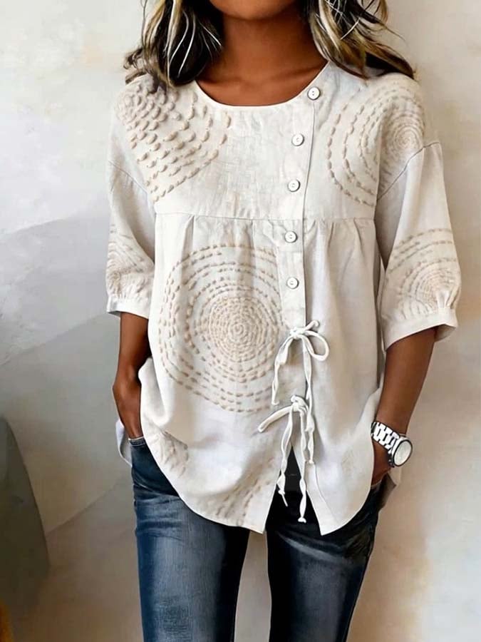 BEAUMONT NICE | TOP BRODÉ CLASSIQUE POUR FEMME