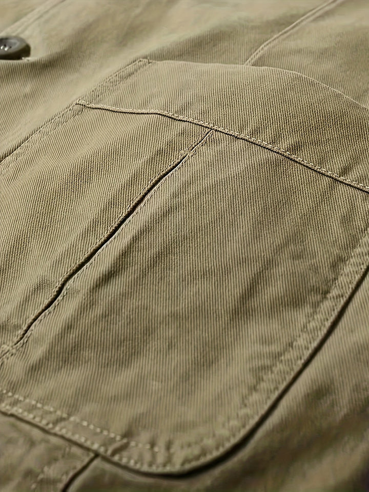 COTTON LAPEL BLAZER FOR MEN