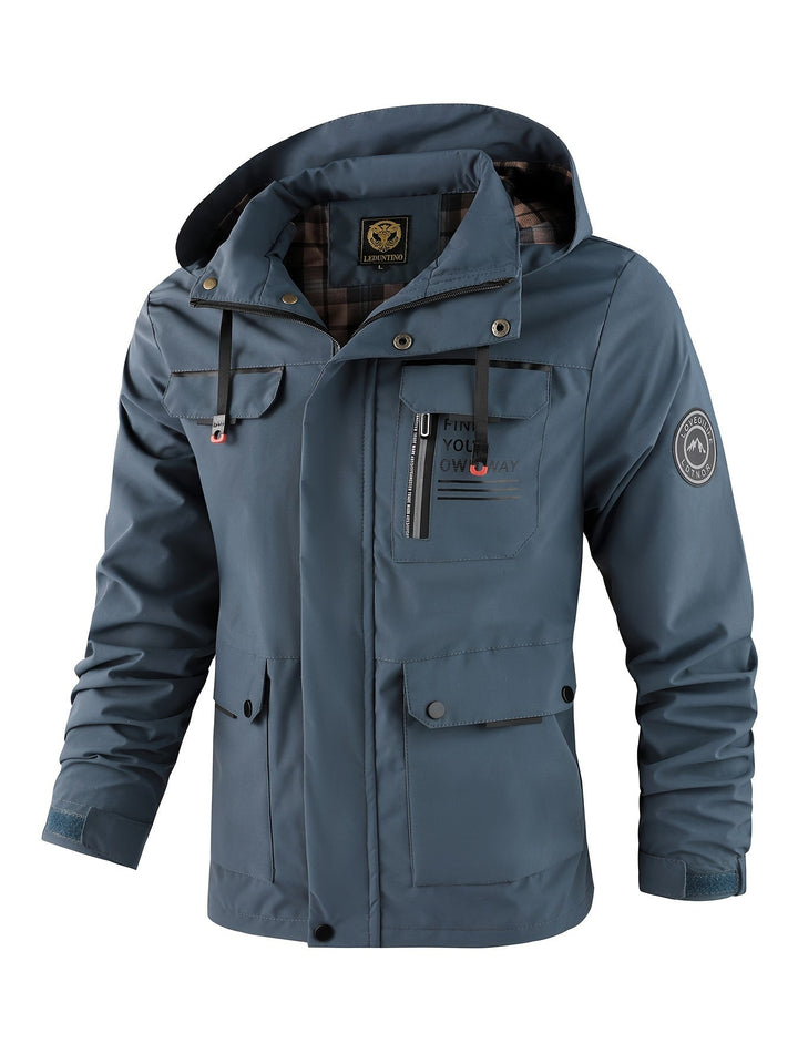 FLARED HOODED JACKET FOR MEN