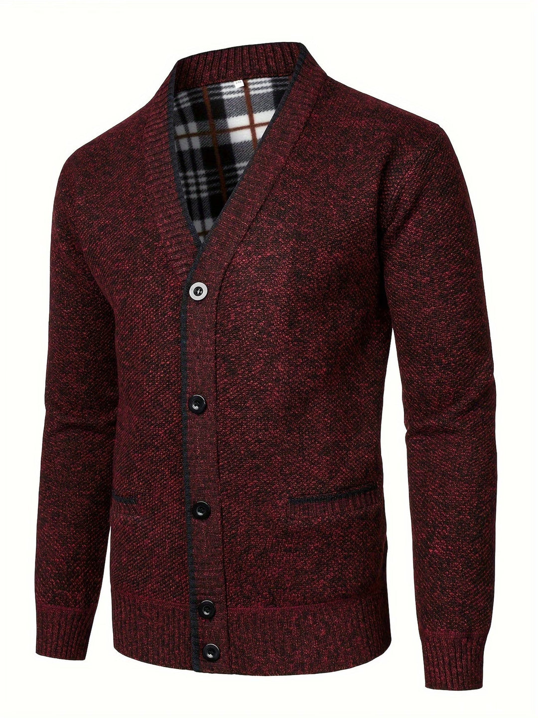 V-NECK KNIT CARDIGAN FOR MEN
