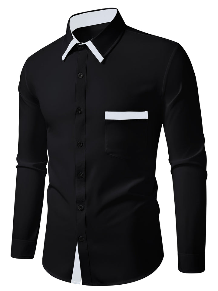 CONTRAST PANEL SHIRT FOR MEN