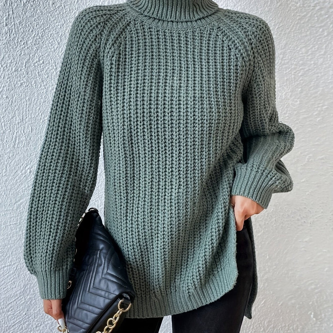 BEAUMONT NICE | SWEAT À COL HAUT ET HEM DÉCOUPÉ POUR FEMMES