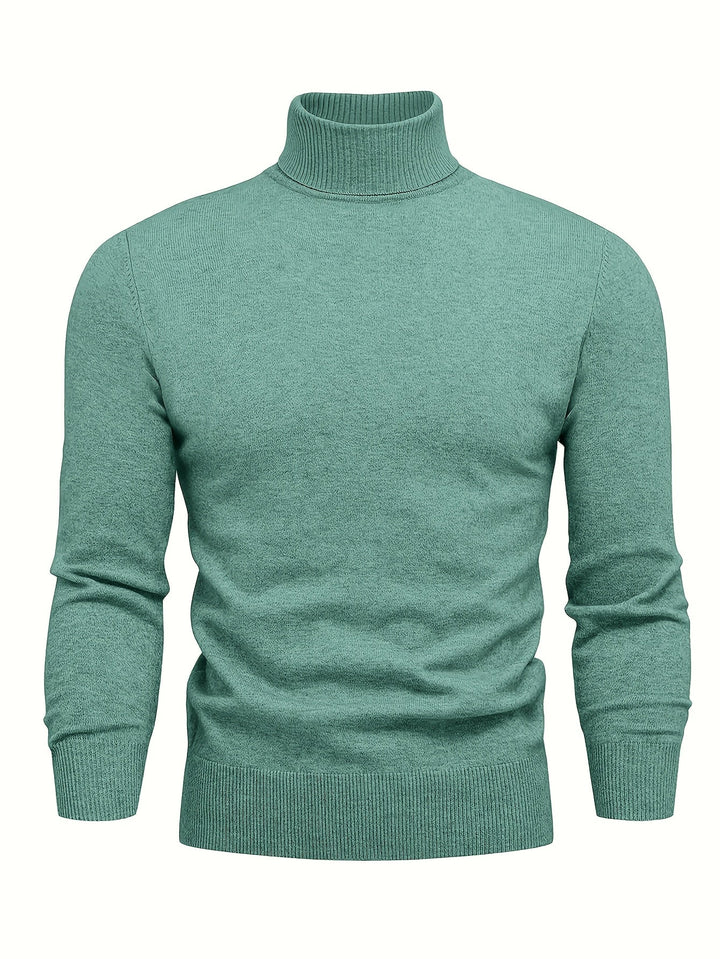 HIGH NECK KNIT SWEATER FOR MEN