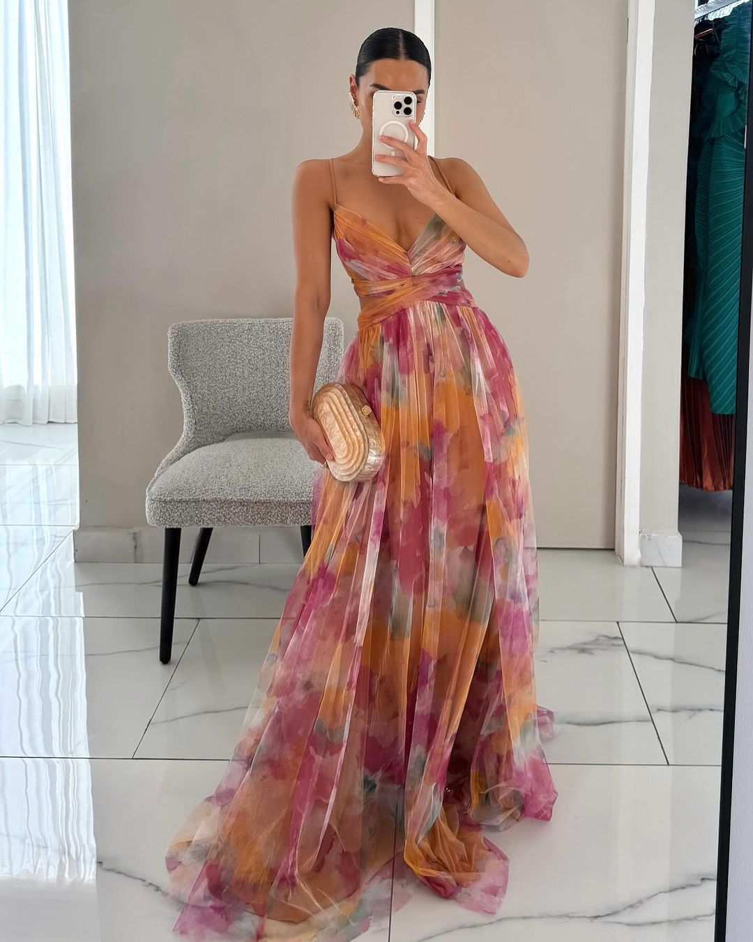 BEAUMONT NICE | ROBE MAXI FLORALE POUR FEMMES