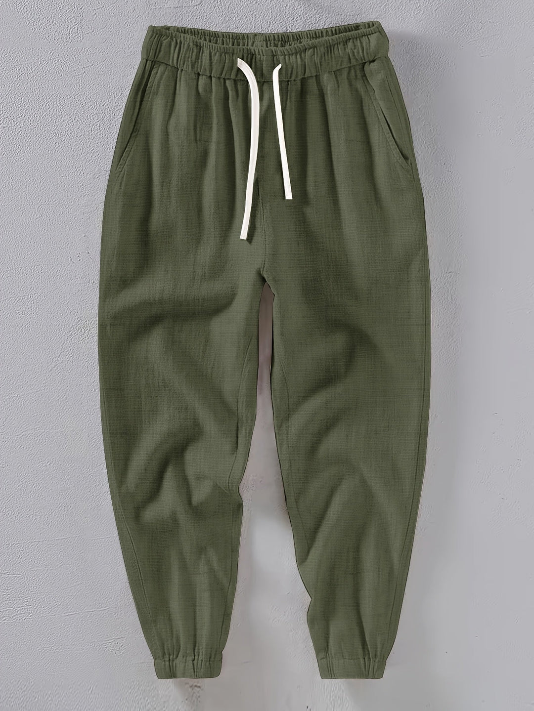 LINEN LOOSE POCKET TROUSERS FOR MEN